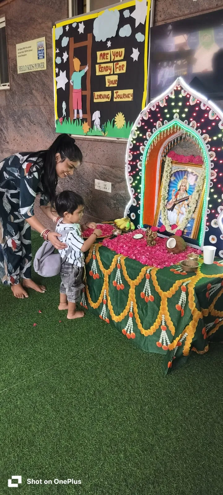 Beginning the learning journey with blessings